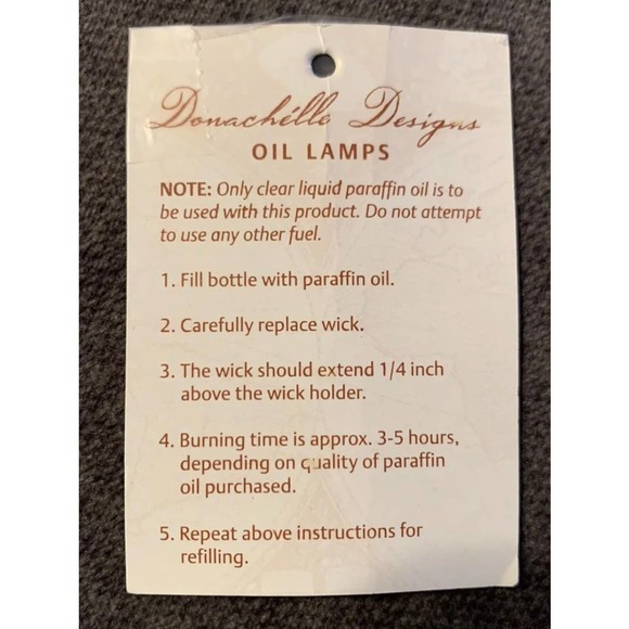 United Creation Donachelle Amber Nuance Oil Lamp - Picture 5 of 5